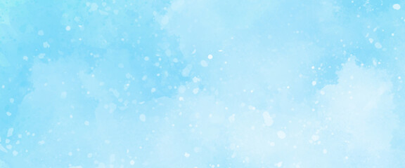 Abstract light blue watercolor background.