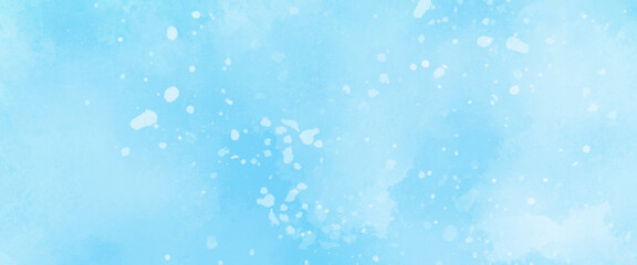 Abstract light blue watercolor background.