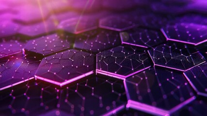 Video A close-up shot of a computer keyboard featuring a unique design with many hexagons - Powered by Adobe