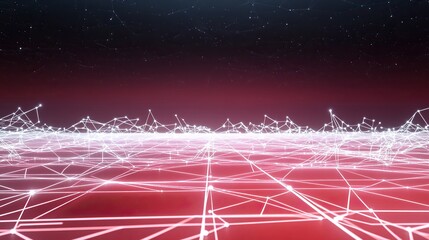 A whiteboard with a gradient of deep red and black