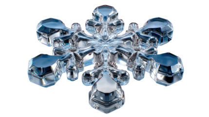 Snowflake Elegance: A macro shot showcasing the delicate beauty of a single snowflake. Its intricate crystalline structure glistens, revealing the fleeting artistry of winter.