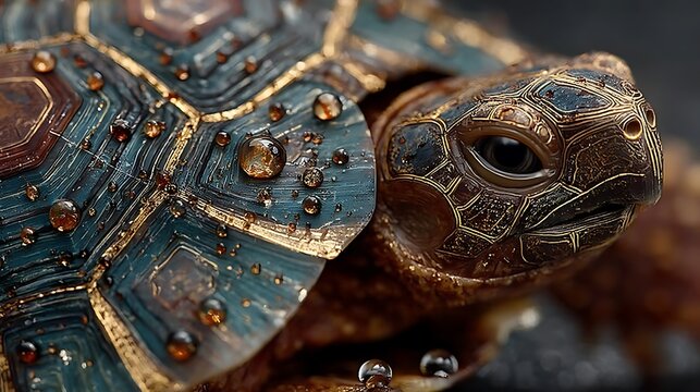 Macro turtle shell pattern wet rain fine texture images