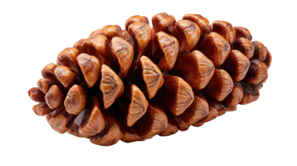  Pine Cone's Textured Beauty: A detailed image of a single, intricately textured pine cone, showcasing its natural patterns and earthy tones.