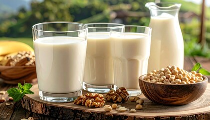 Vegan Milk Outdoors.