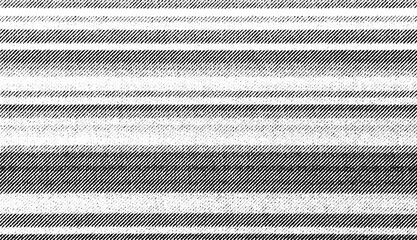Macro halftone pattern of alternating horizontal stripes in varying densities on a transparent background. Repetitive abstract bands with smooth diagonal shading.