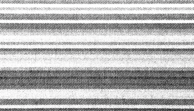 Macro halftone pattern of alternating horizontal stripes in varying densities on a transparent background. Repetitive abstract bands with smooth diagonal shading. - Powered by Adobe