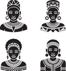 indian cultute silhouette vector