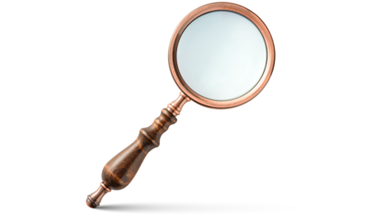 magnifying glass on isolated background, close-up inspection tool, sleek optical lens design, magnifying glass png, png of magnifying glass, magnifying glass image, magnifying glass no bg, magnifying 