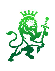 The Lion King Logo is Green