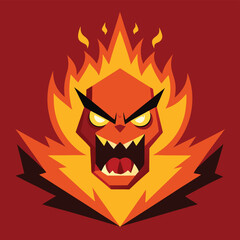 vector illustration of a devil