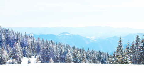 Ski resort Pamporovo in the Rhodopes mountaines in Bulgaria