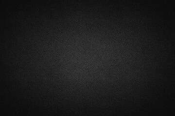 Fototapeta premium Black canvas fabric seamless background texture. Dark textile cloth furniture material.