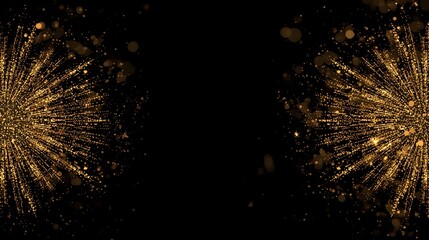 fireworks on black background 