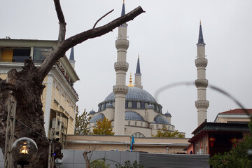 Tirana, Albania, October 17th 2025; Standing in awe before the majestic Namazgah Mosque, a symbol of faith, unity, and architectural brilliance in the heart of Tirana.