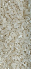 Fondo de arroz blanco en primer plano