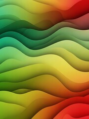Fototapeta premium Layered abstract with vibrant gradations, seamless wave pattern background