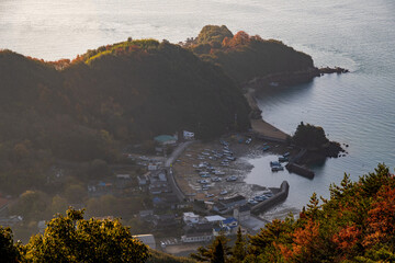日本の広島県尾道市のとても美しい風景