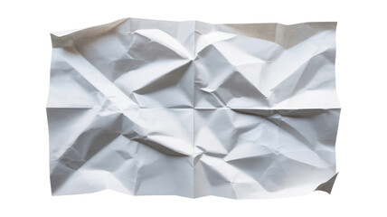 Fototapeta premium Crumpled white paper texture isolated on white background
