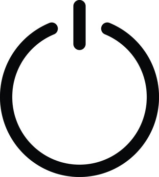 Power on off button icon