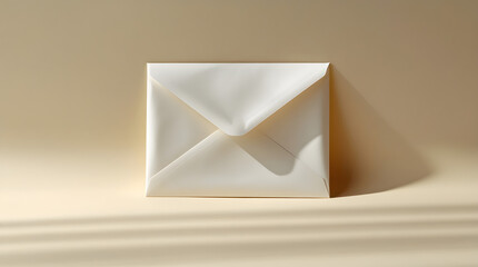 a envelop for keeping letters lying on cream color floor  