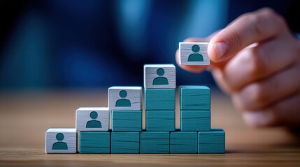 Building blocks of success team development strategies in business professional environment growth perspective teamwork concept