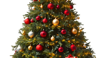 Transparent background and Christmas tree