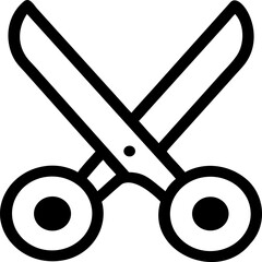 scissors icon. Thin Linear Style Design Isolated On White Background