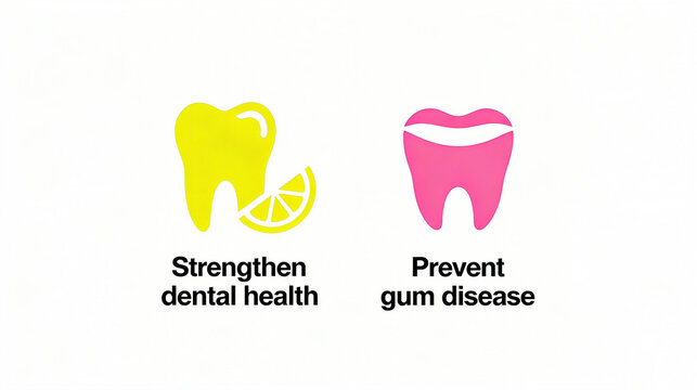 Dental and gingival protection, representing the oral care concept of strengthening dental health and preventing gum disease, is suitable for promotional materials related to oral products.
