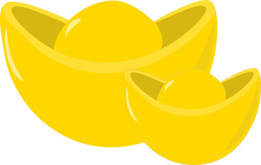 Two golden ingots for Chinese new year