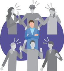 疎外感を感じる男性