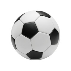 Fototapeta premium Classic Soccer Ball on Black Background