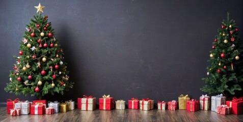 Christmas, holiday, postcard, free space for text