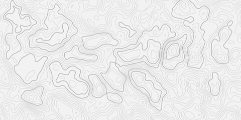 Hyper-Detailed Seamless Elevation Mapping Pattern with Precision-Drawn Contour Lines Representing Natural Landscape Morphology and Slope Dynamics
