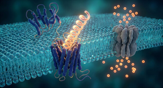 GLP-1 Receptor Activation and Downstream Calcium Channel Modulation on Smooth Muscle Membrane