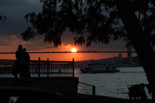 Sunset photo taken from Kandilli, Istanbul
