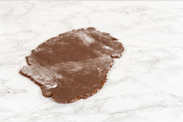 Step-by-Step Chocolate Gingerbread Cookies with Star-Shaped Cutouts