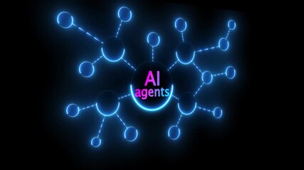 Digital transformation change management, internet of things (IoT), new technology bigdata and business process strategy, automate operation, cloud computing. 4k animated on transparent background. - Powered by Adobe