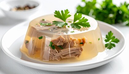 Kholodets &mdash; Traditional Russian Meat Jelly Dish