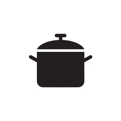 Pressure cooker pot silhouette icon