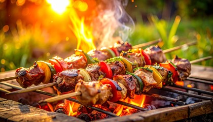 Shashlik &mdash; Russian Grilled Meat Skewers BBQ Style