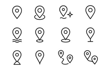 Triangle vector base location icon dot pin path line curve minimal fold