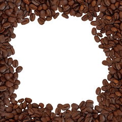 frame made of coffee beans