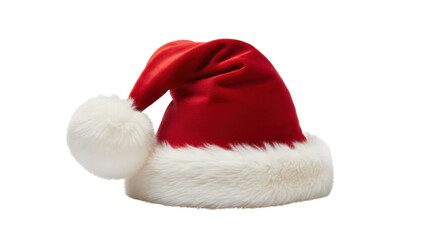 Classic Red and White Santa Hat Product Shot