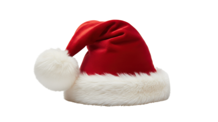 Classic Red and White Santa Hat Product Shot