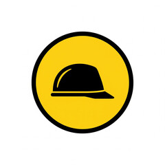 Hard Hat Safety Icon for Construction and Industrial Environments