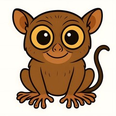 Fototapeta premium 아이아이, 애니메이션 아트, jpeg (Aye-aye, animation art, jpeg)