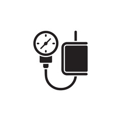 PMinimalist Sphygmomanometer Vector Iconrint