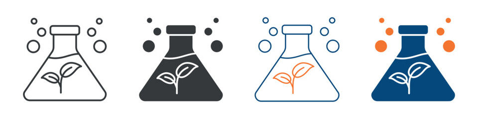 Biomass Icon Set Multiple Style Collection