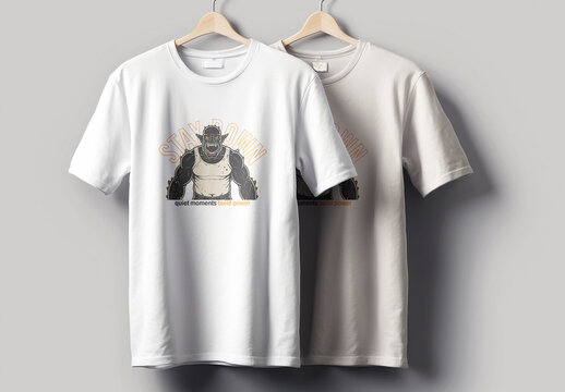 Stay Down T Shirt Design Layout