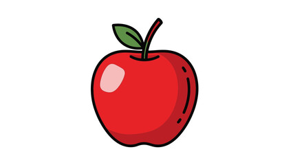 vector illustration of apple